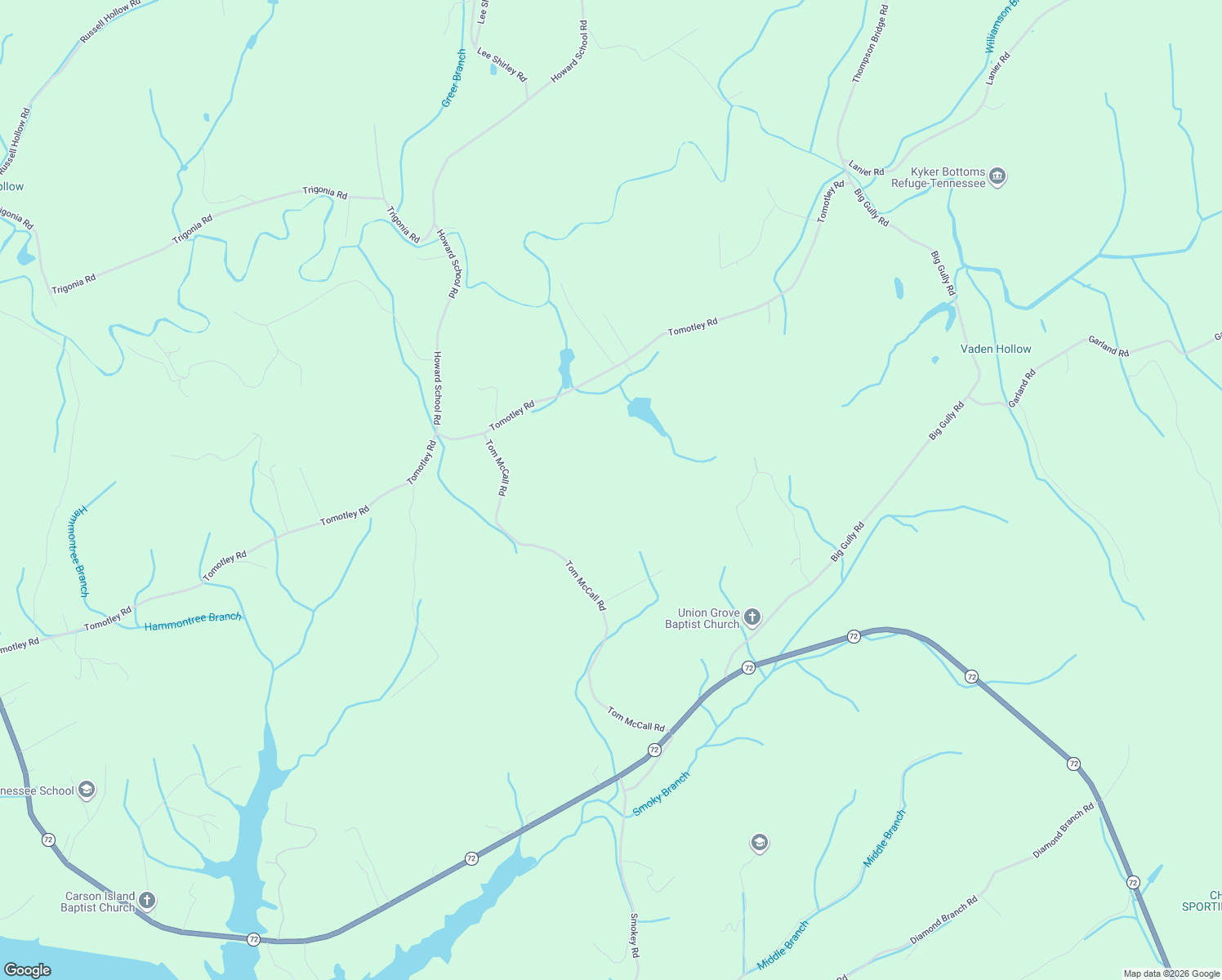 map of restaurants, bars, coffee shops, grocery stores, and more near 1518 Tom McCall Road in Maryville