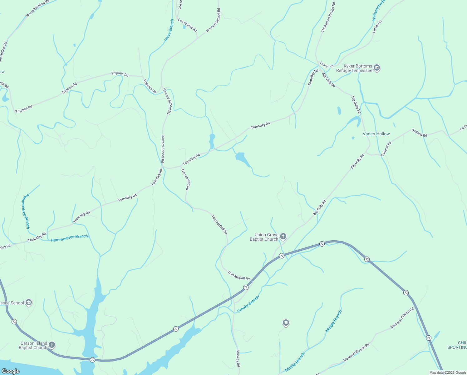 map of restaurants, bars, coffee shops, grocery stores, and more near 1518 Tom McCall Road in Maryville