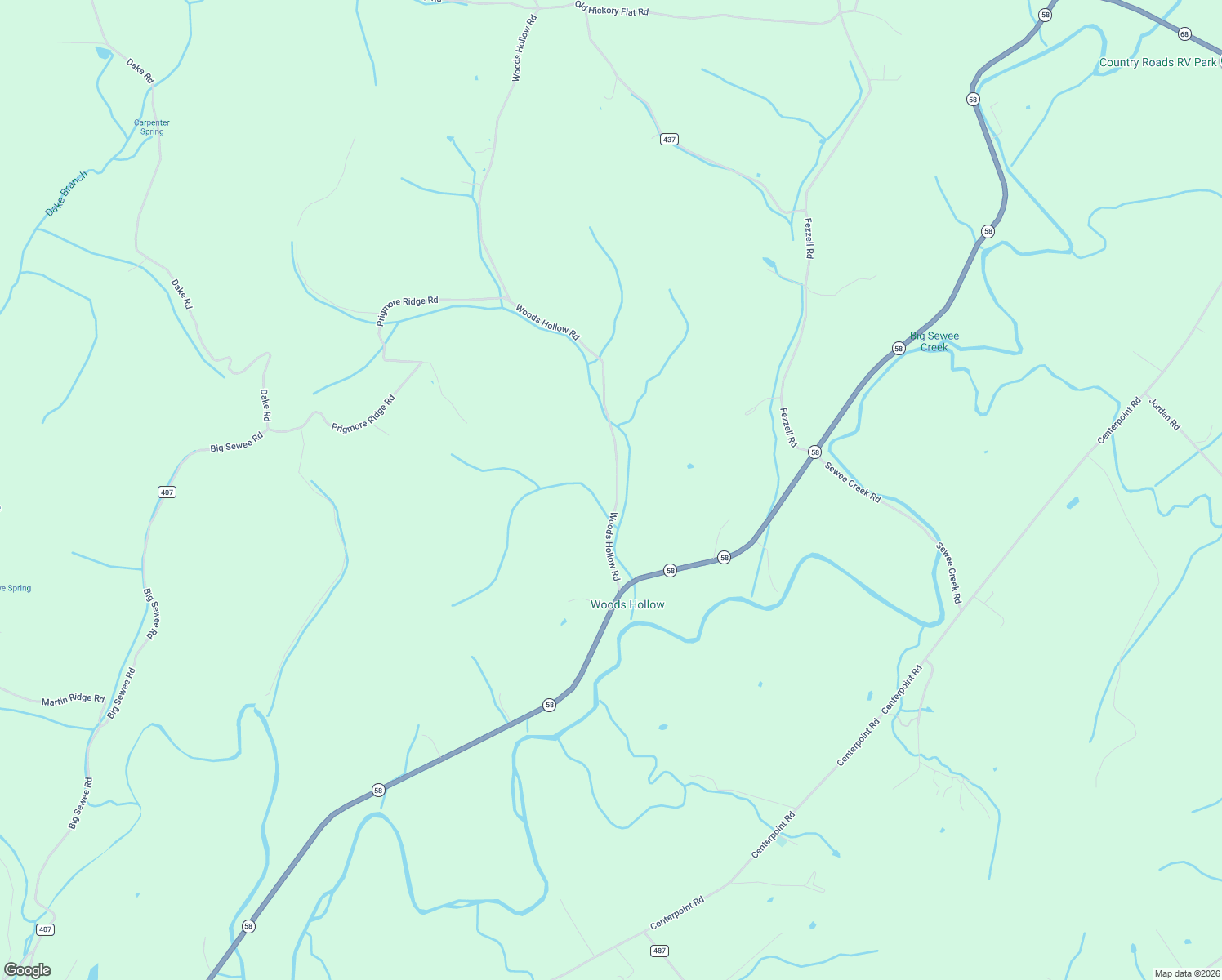 map of restaurants, bars, coffee shops, grocery stores, and more near 401 Woods Hollow Road in Decatur