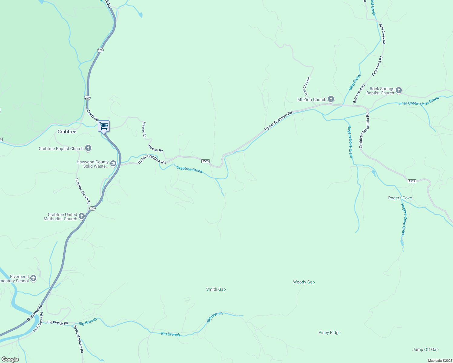map of restaurants, bars, coffee shops, grocery stores, and more near 233 Reeves Cove Rd in Clyde