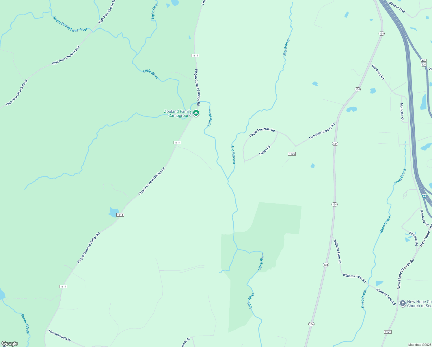 map of restaurants, bars, coffee shops, grocery stores, and more near 3837 Pisgah Covered Bridge Road in Asheboro