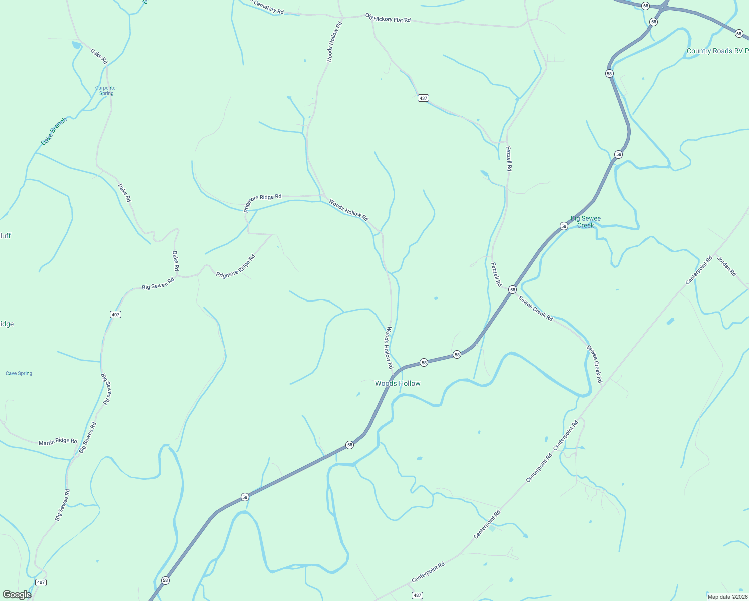 map of restaurants, bars, coffee shops, grocery stores, and more near 401 Woods Hollow Road in Decatur