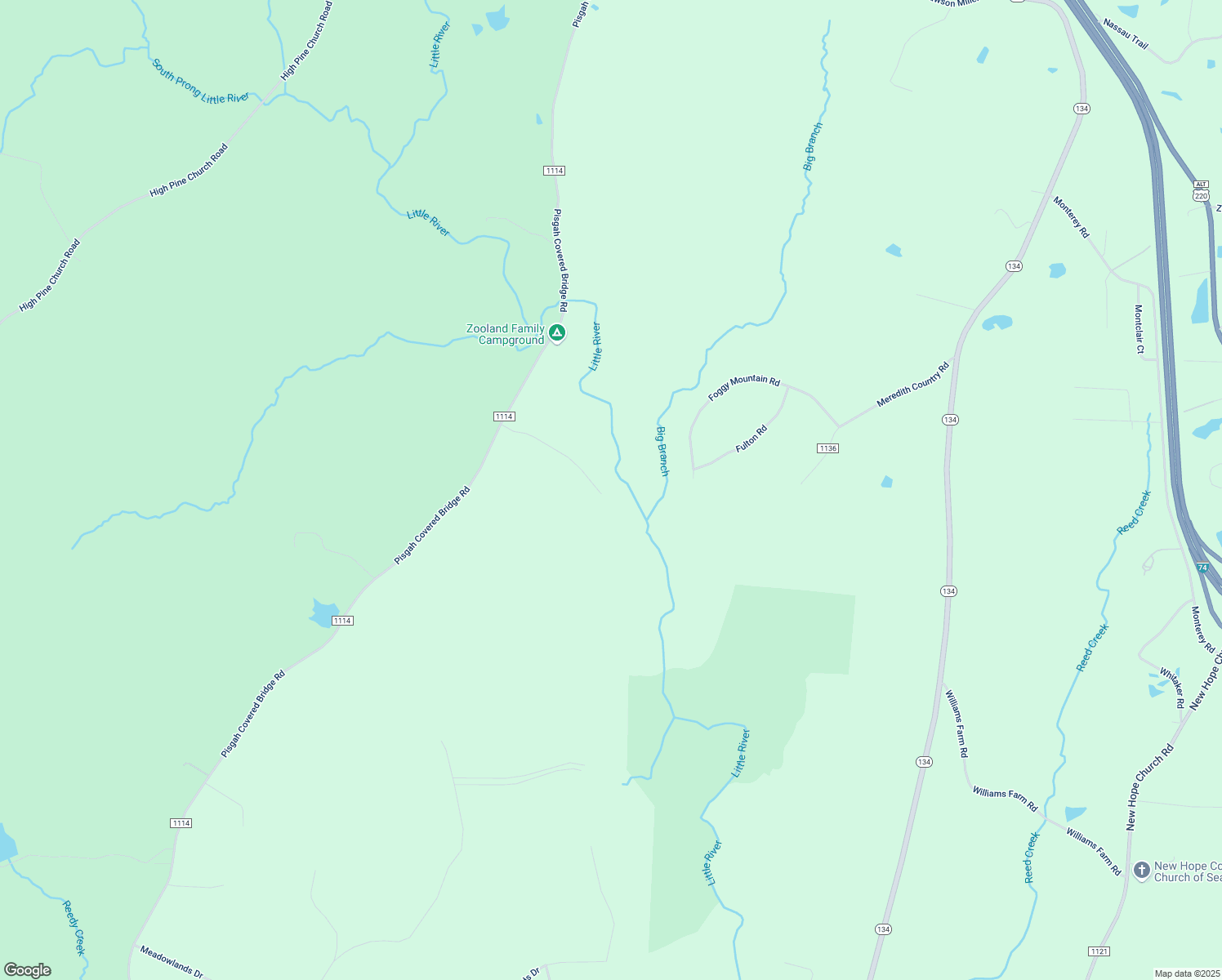 map of restaurants, bars, coffee shops, grocery stores, and more near 3837 Pisgah Covered Bridge Road in Asheboro