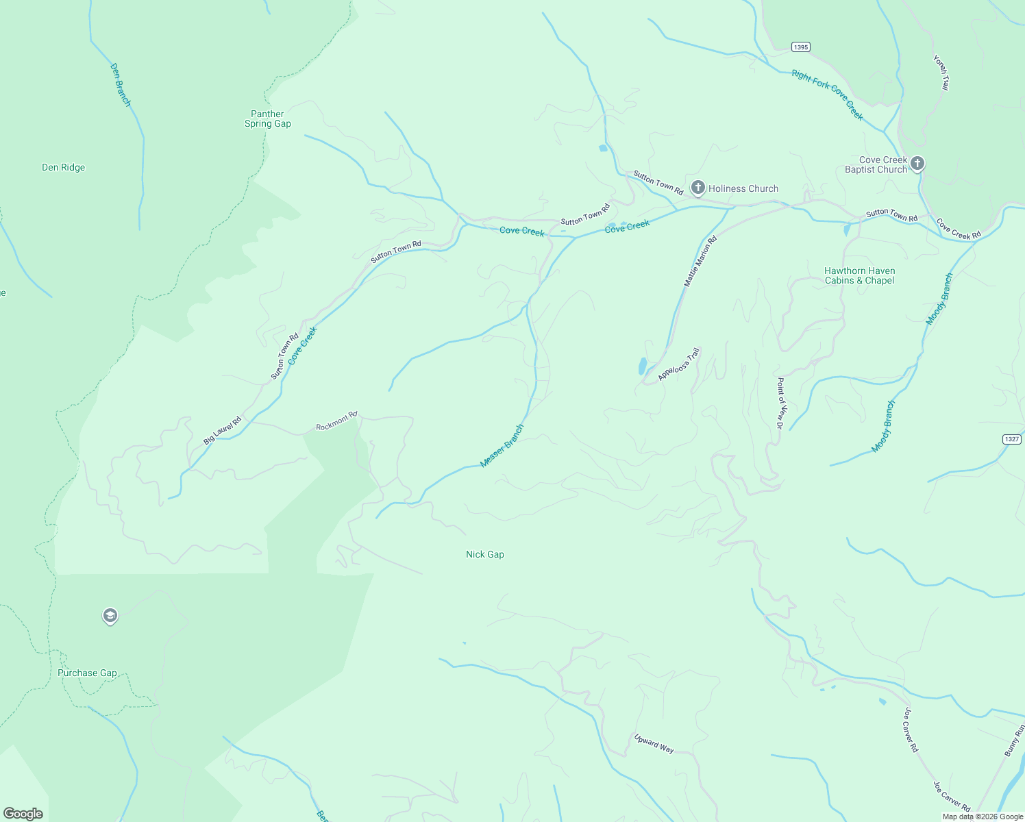map of restaurants, bars, coffee shops, grocery stores, and more near 738 Medford Hannah Road in Waynesville