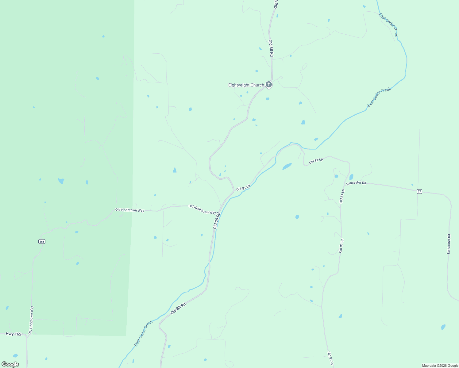 map of restaurants, bars, coffee shops, grocery stores, and more near 11223 Old 88 Road in Rudy