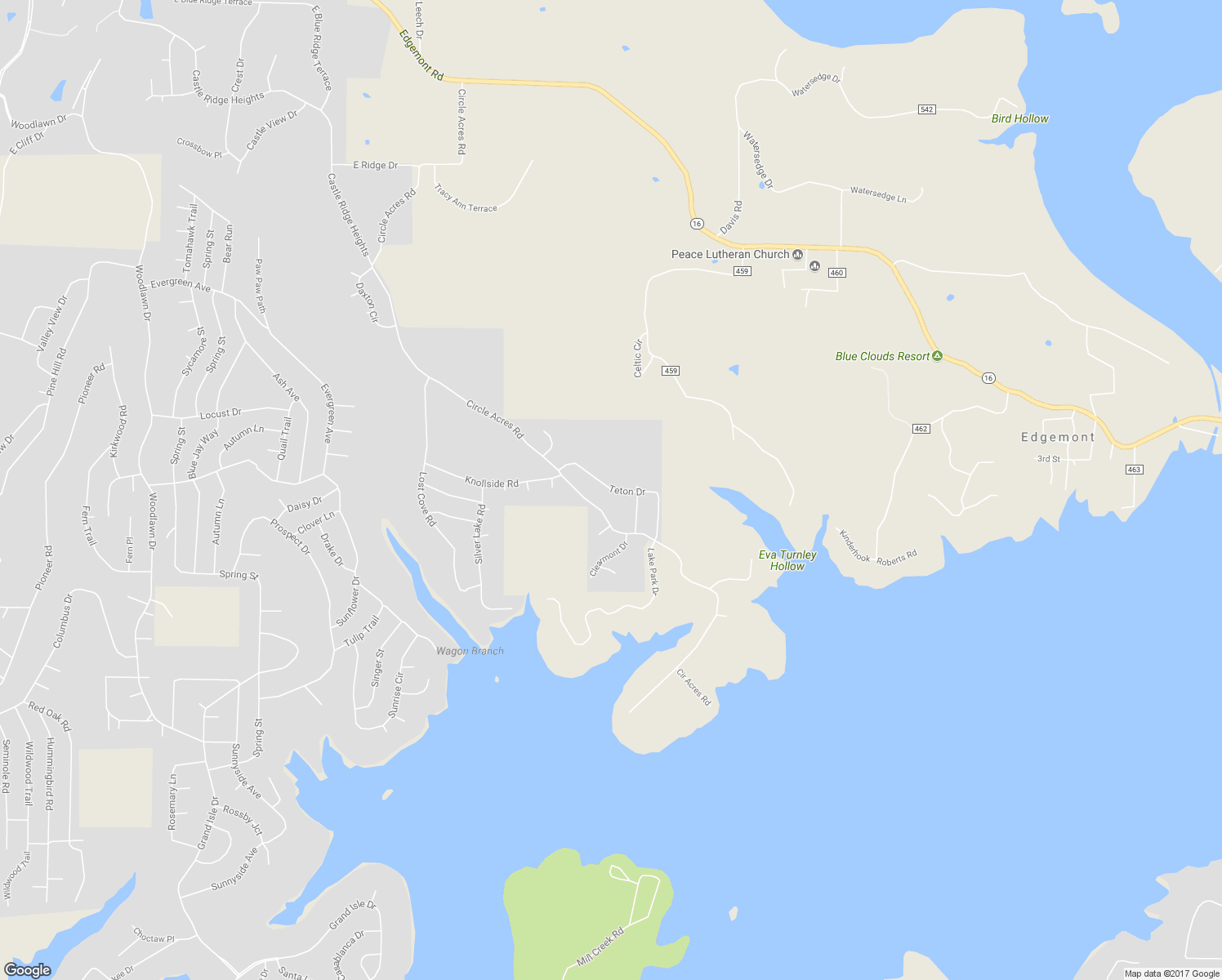 map of restaurants, bars, coffee shops, grocery stores, and more near Teton Drive in Shirley
