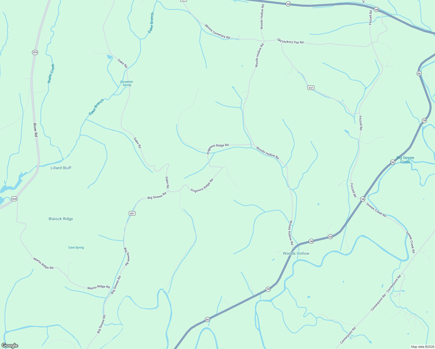 map of restaurants, bars, coffee shops, grocery stores, and more near 590 Prigmore Ridge Road in Decatur