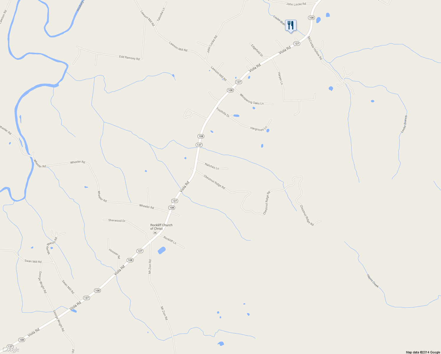 map of restaurants, bars, coffee shops, grocery stores, and more near 206 Natchez Ln in McMinnville