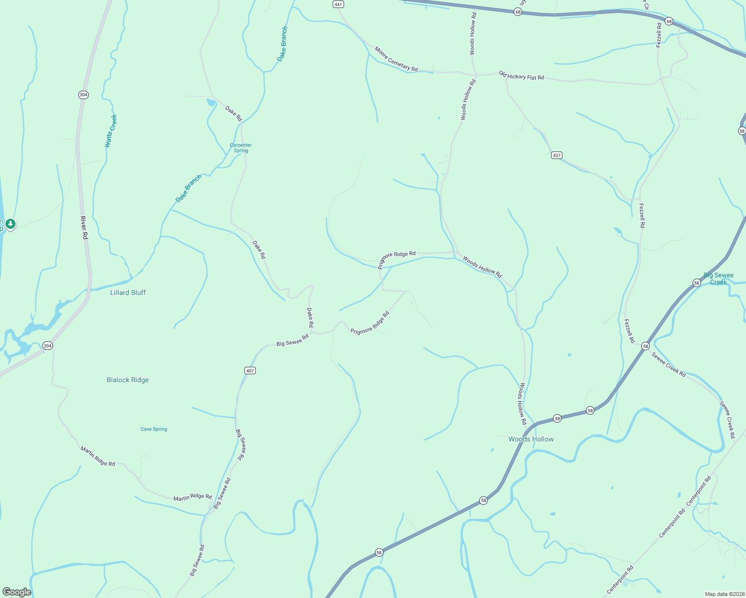 map of restaurants, bars, coffee shops, grocery stores, and more near 590 Prigmore Ridge Road in Decatur