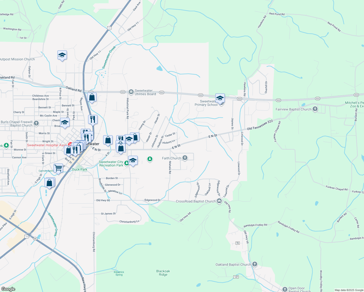 1206 Sweetwater Vonore Road, Sweetwater TN Walk Score