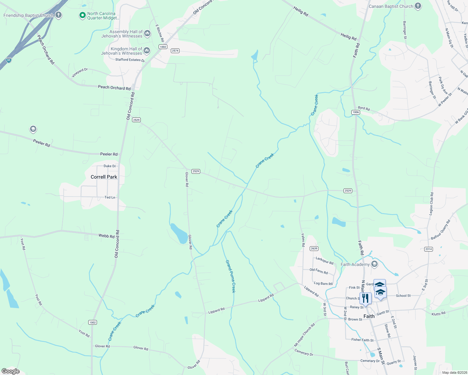 map of restaurants, bars, coffee shops, grocery stores, and more near 1012 Saint Paul Church Road in Salisbury