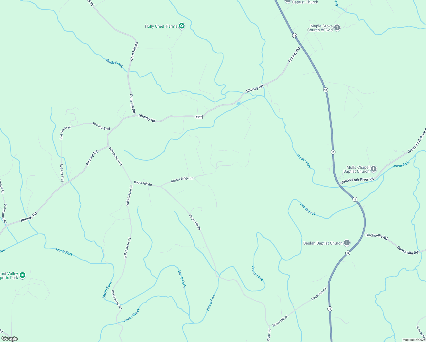 map of restaurants, bars, coffee shops, grocery stores, and more near 6000-6098 Kaylas Ridge Road in Connelly Springs