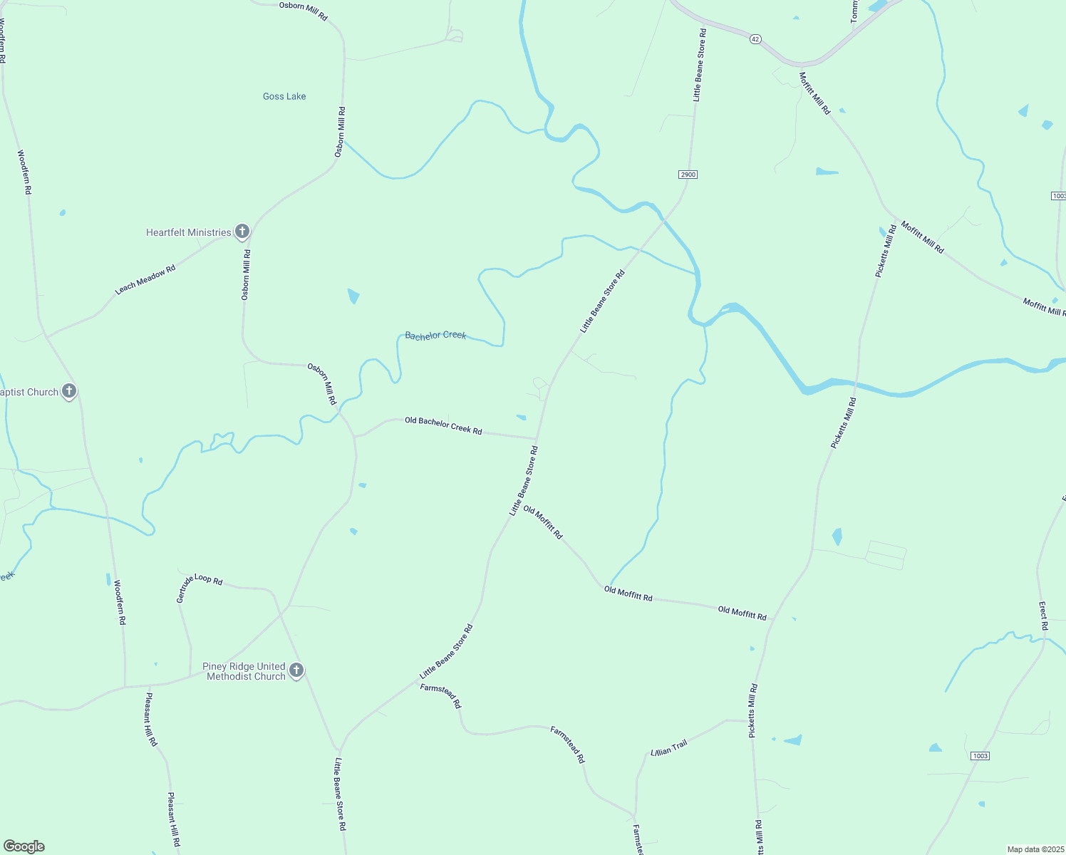 map of restaurants, bars, coffee shops, grocery stores, and more near 4820 Little Beane Store Rd in Seagrove