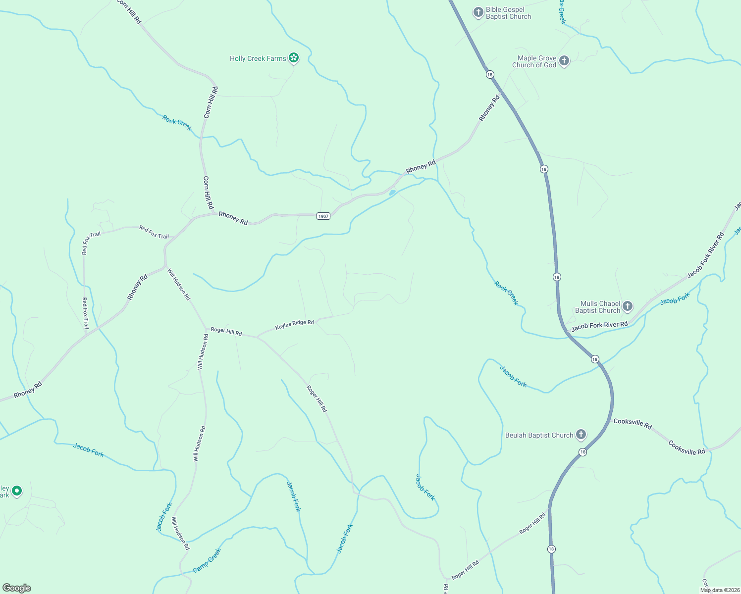 map of restaurants, bars, coffee shops, grocery stores, and more near 106 Hunters Ridge Road in Vale