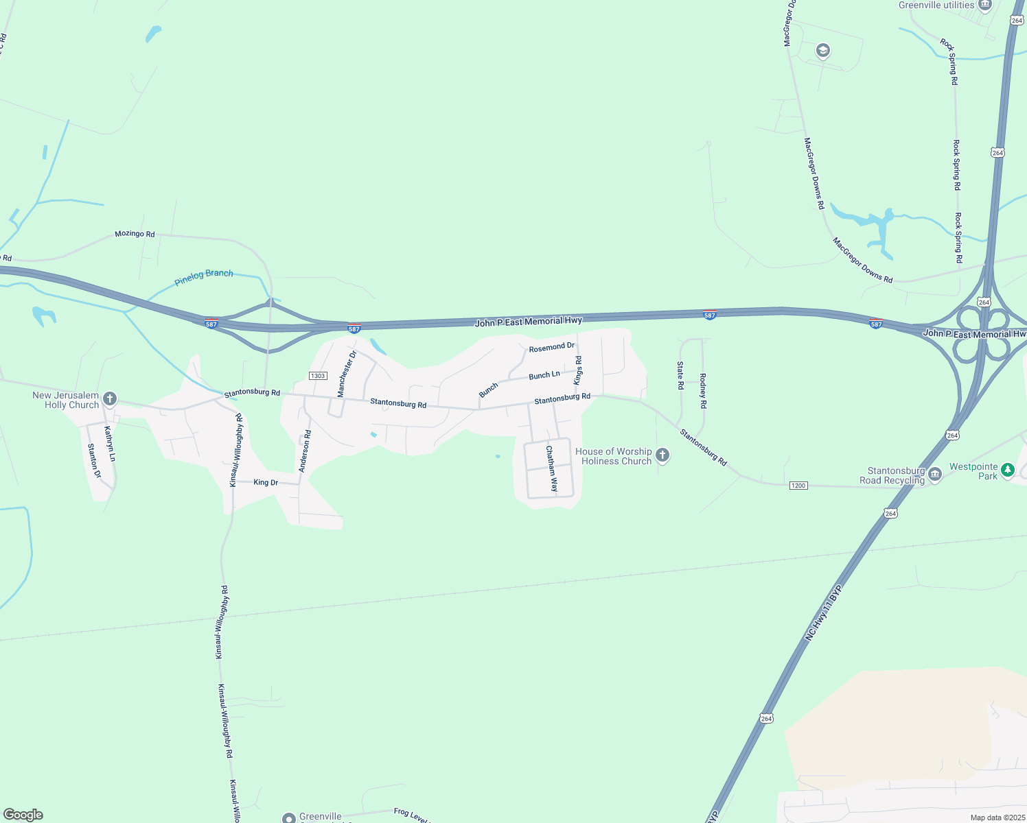 map of restaurants, bars, coffee shops, grocery stores, and more near 4359 Stantonsburg Rd in Greenville