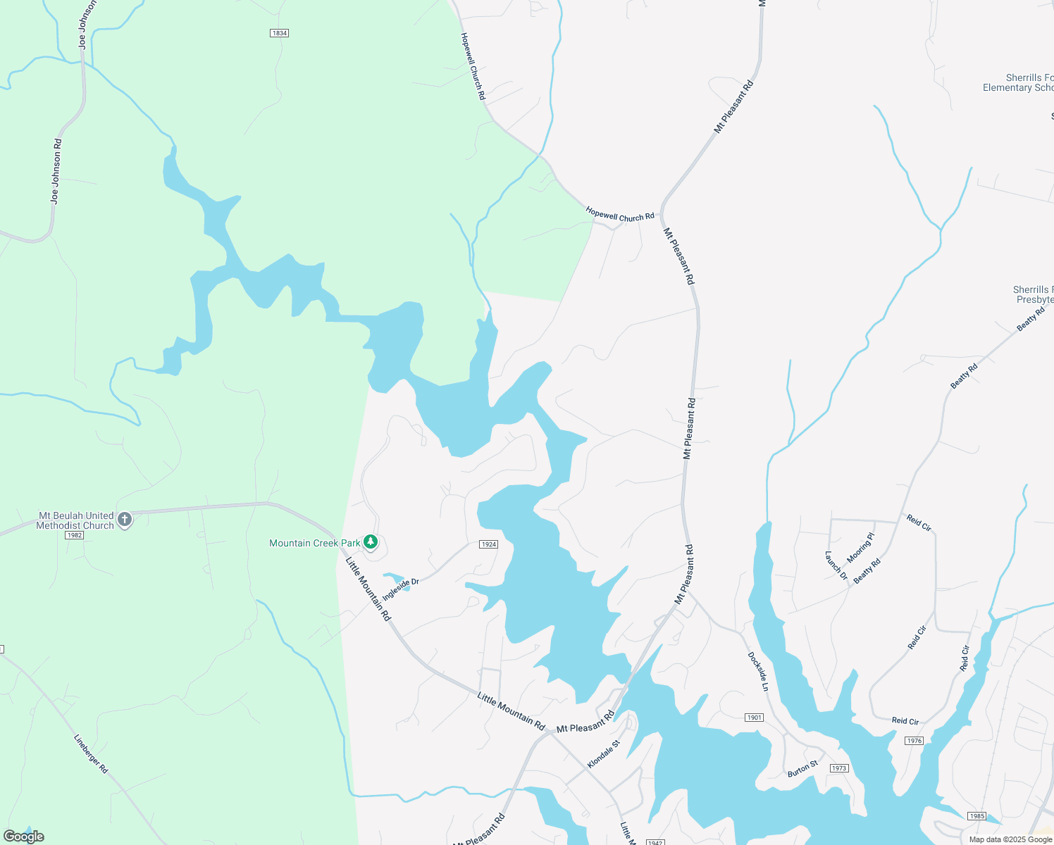 map of restaurants, bars, coffee shops, grocery stores, and more near 3110 Bass Drive in Sherrills Ford