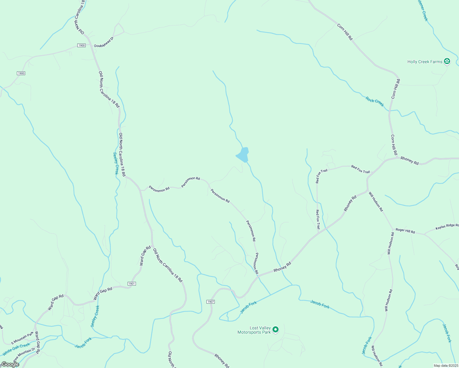 map of restaurants, bars, coffee shops, grocery stores, and more near 4957 Persimmon Road in Connelly Springs