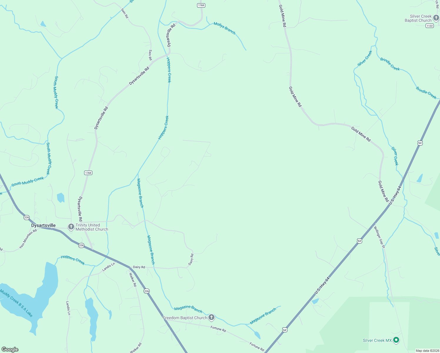 map of restaurants, bars, coffee shops, grocery stores, and more near 365 Pilot Ridge Road in Nebo