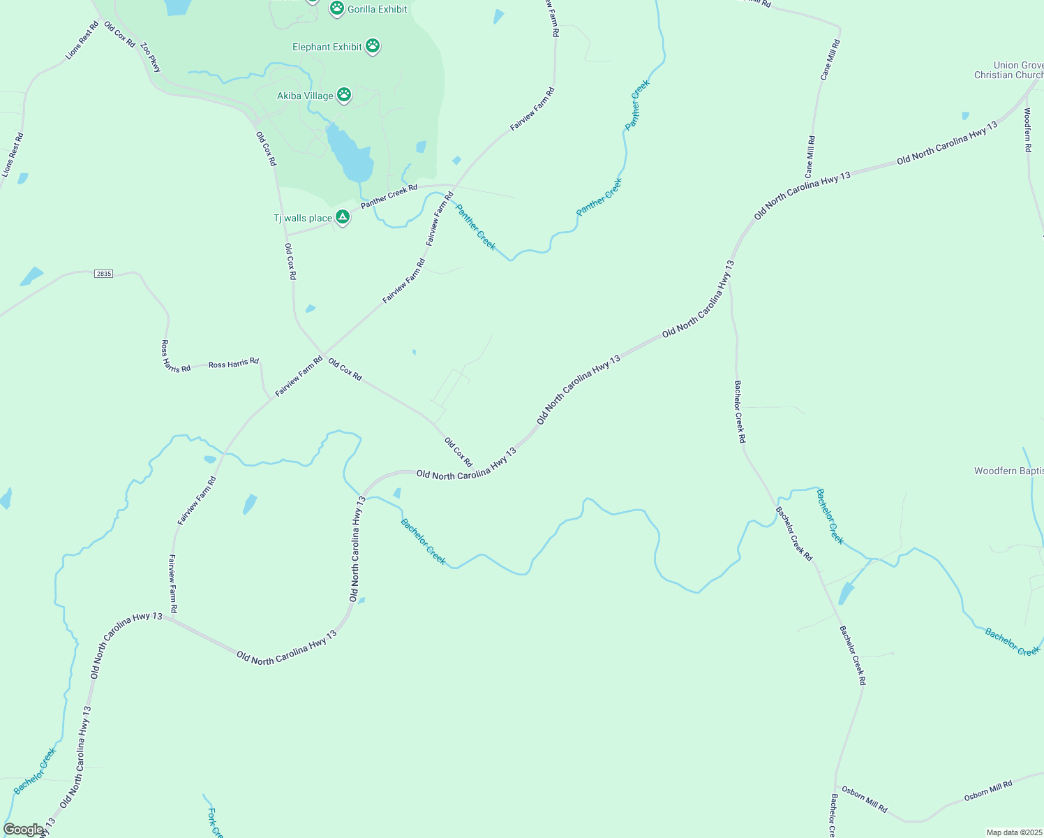 map of restaurants, bars, coffee shops, grocery stores, and more near 5354 Old Nc Highway 13 in Asheboro