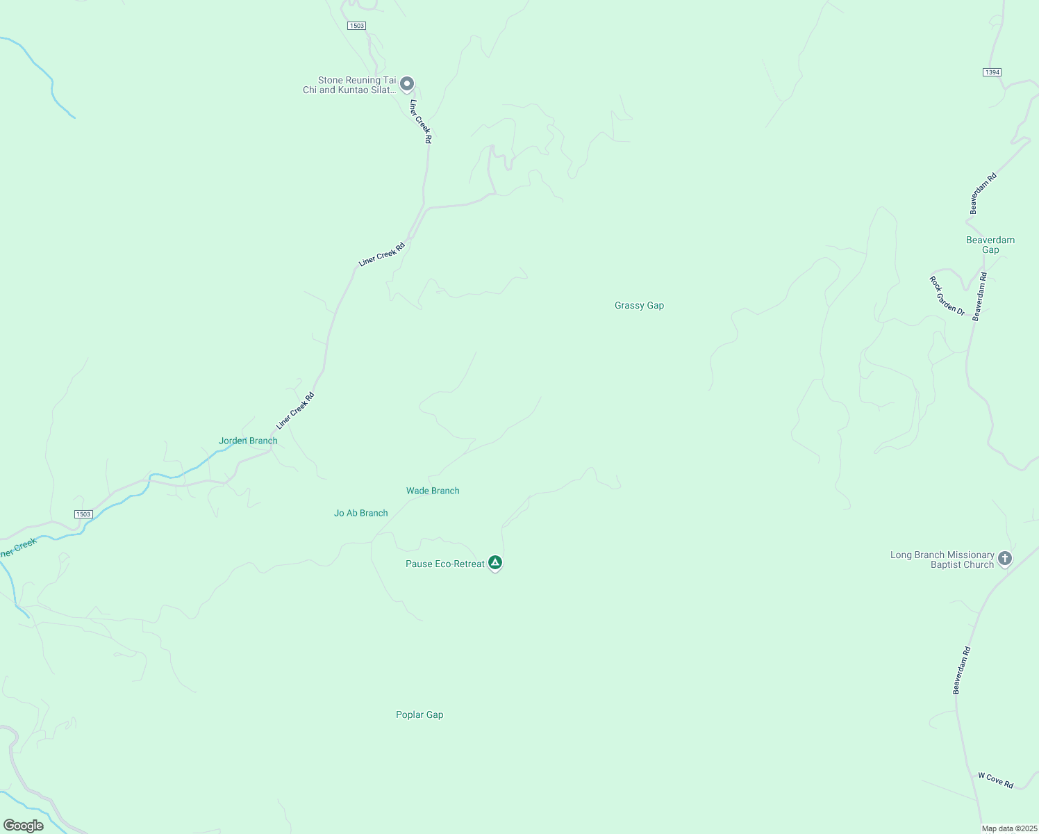 map of restaurants, bars, coffee shops, grocery stores, and more near 285 Grassy Gap Road in Clyde