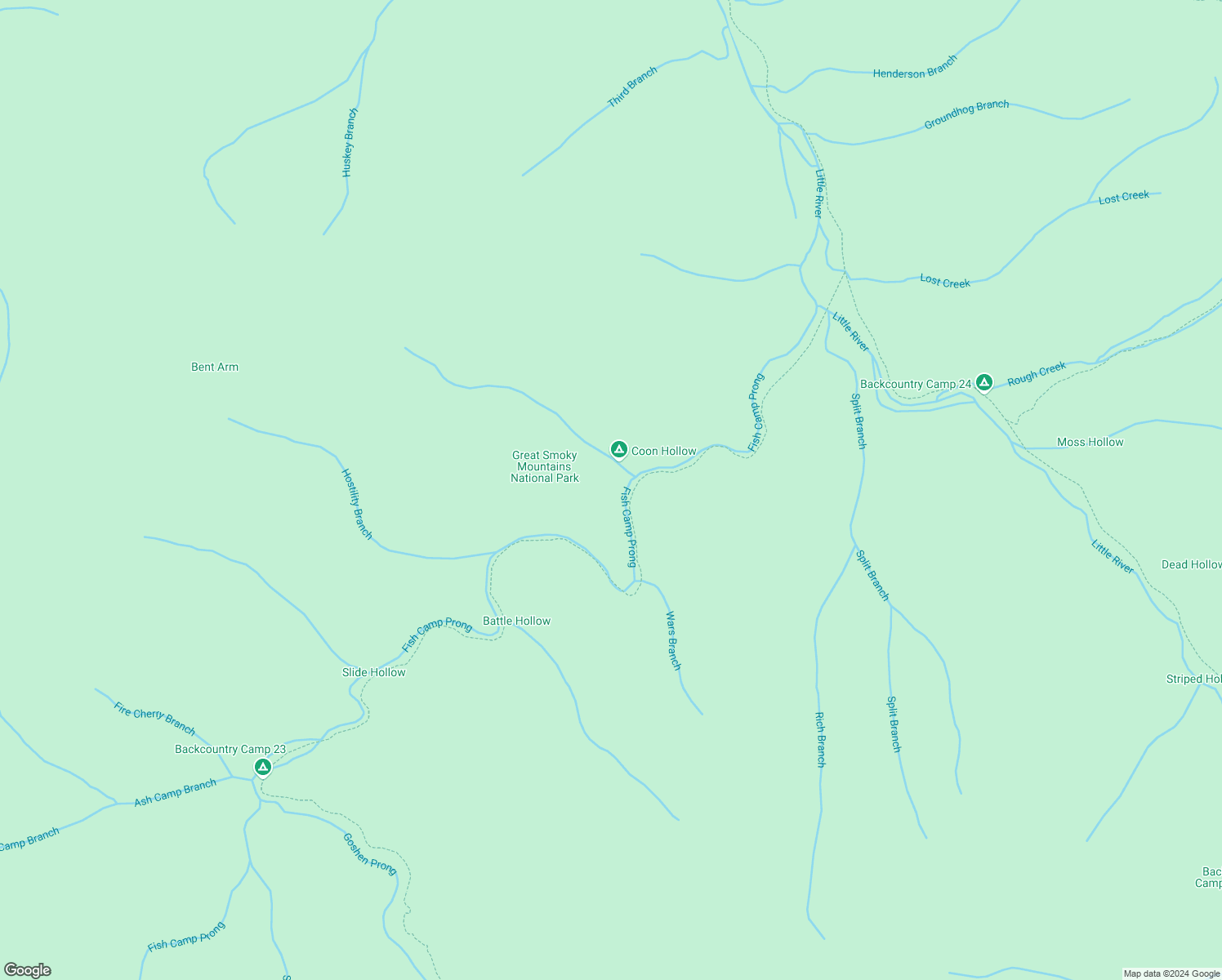 map of restaurants, bars, coffee shops, grocery stores, and more near 107 Park Headquarters Road in Gatlinburg