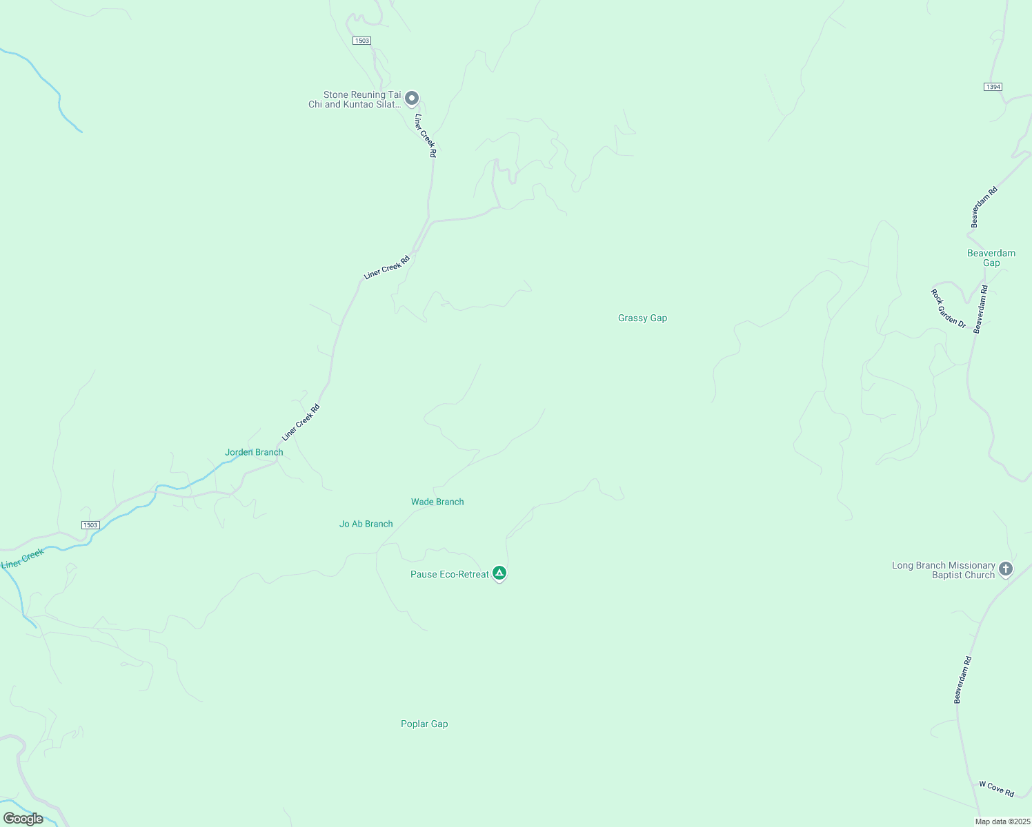 map of restaurants, bars, coffee shops, grocery stores, and more near 285 Grassy Gap Road in Clyde