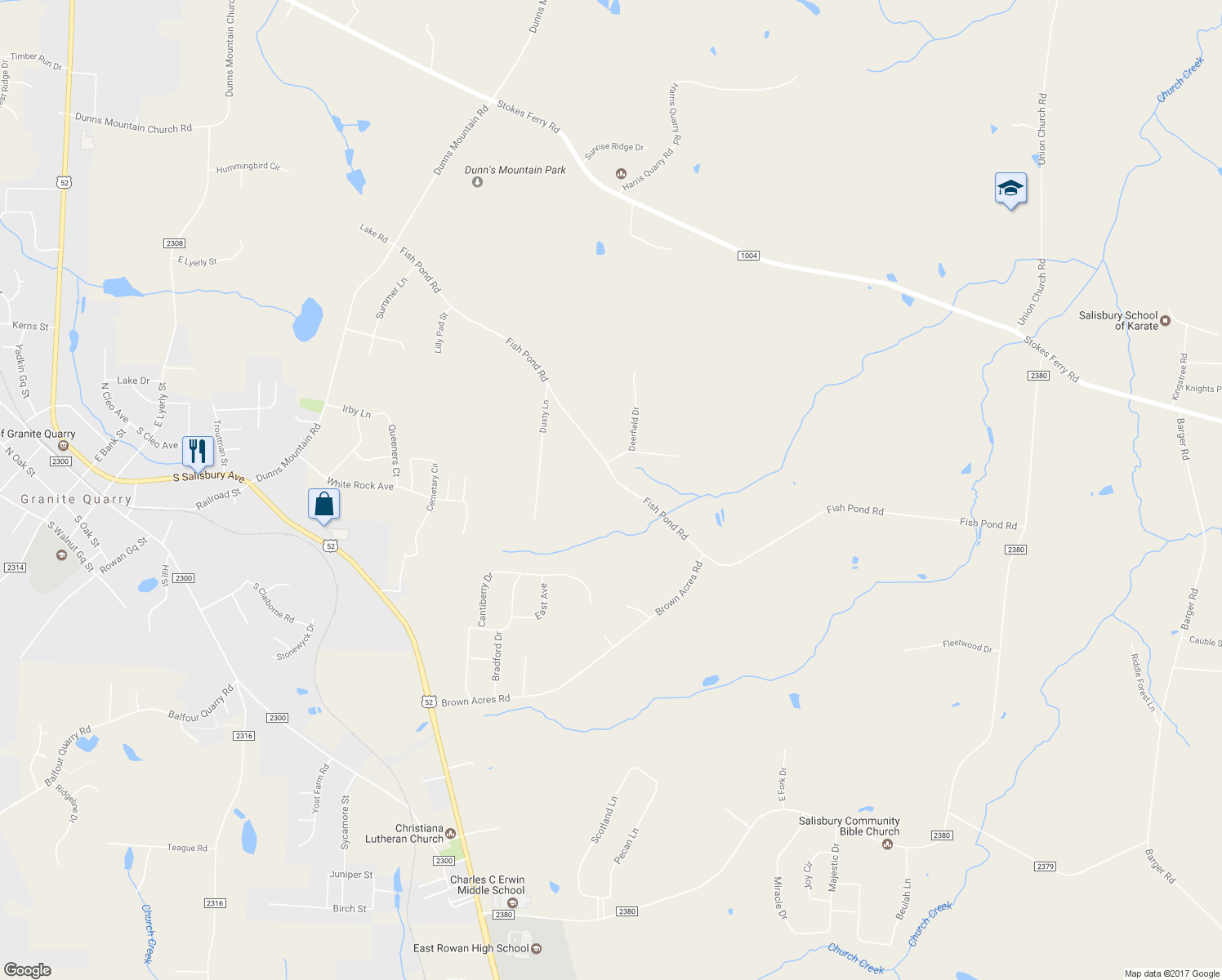 map of restaurants, bars, coffee shops, grocery stores, and more near 4945 Fish Pond Road in Salisbury