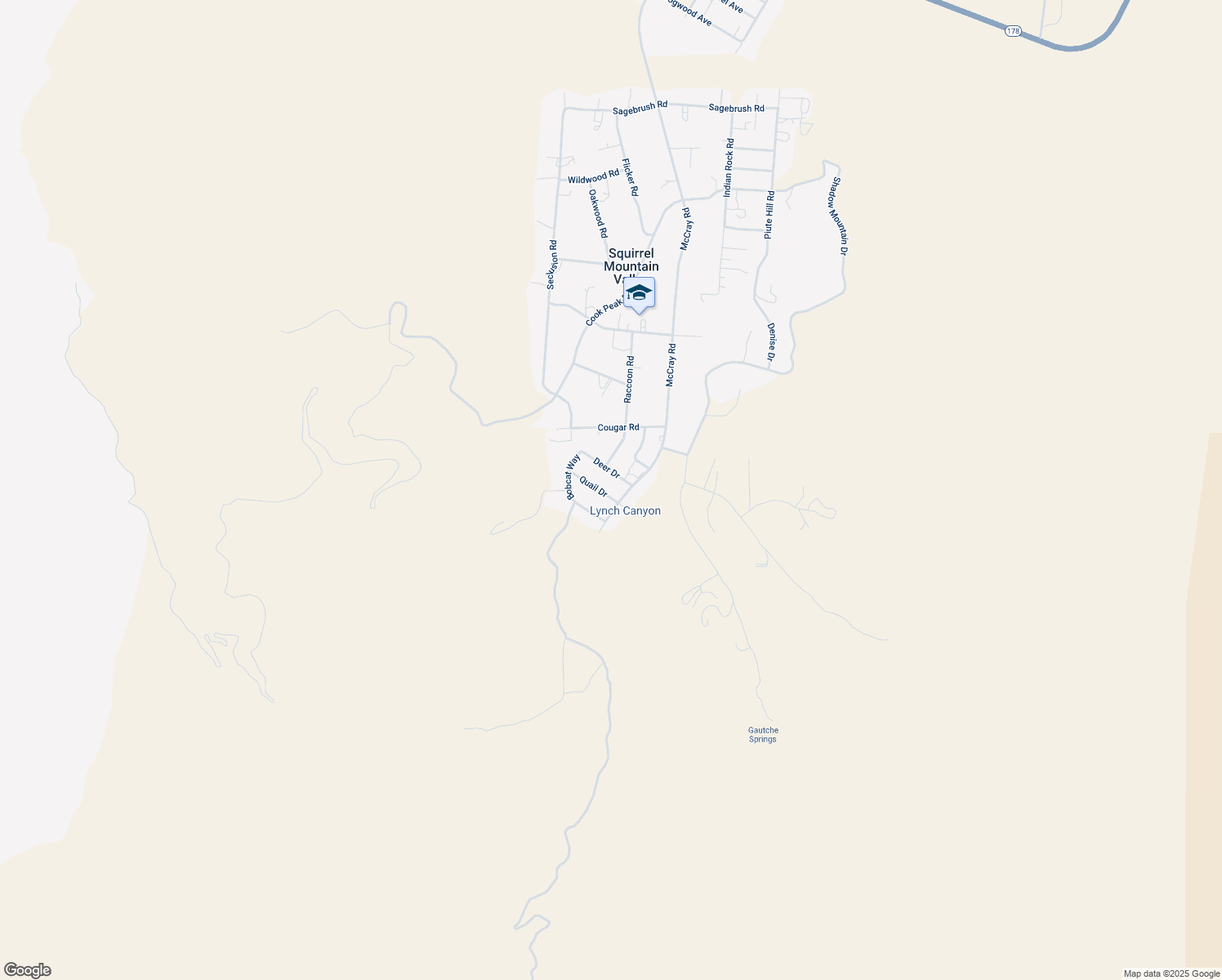 map of restaurants, bars, coffee shops, grocery stores, and more near 6217 Quail Drive in Lake Isabella
