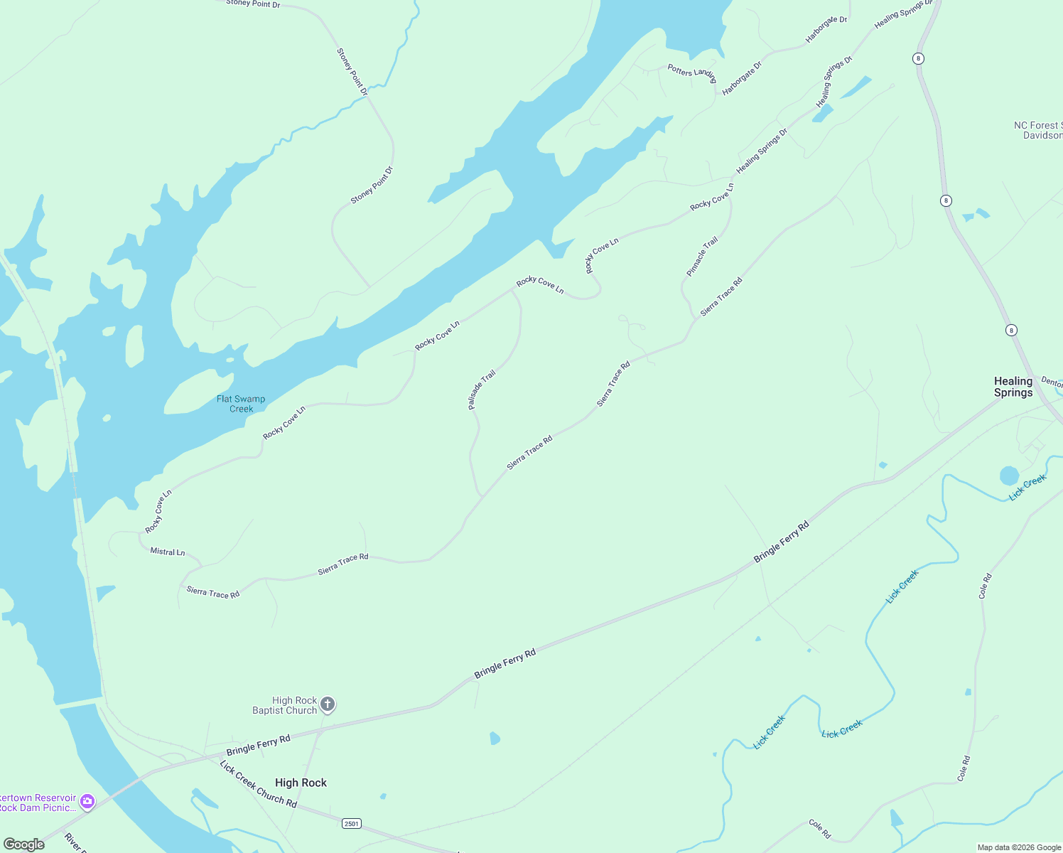 map of restaurants, bars, coffee shops, grocery stores, and more near 1561 Sierra Trace Road in Denton