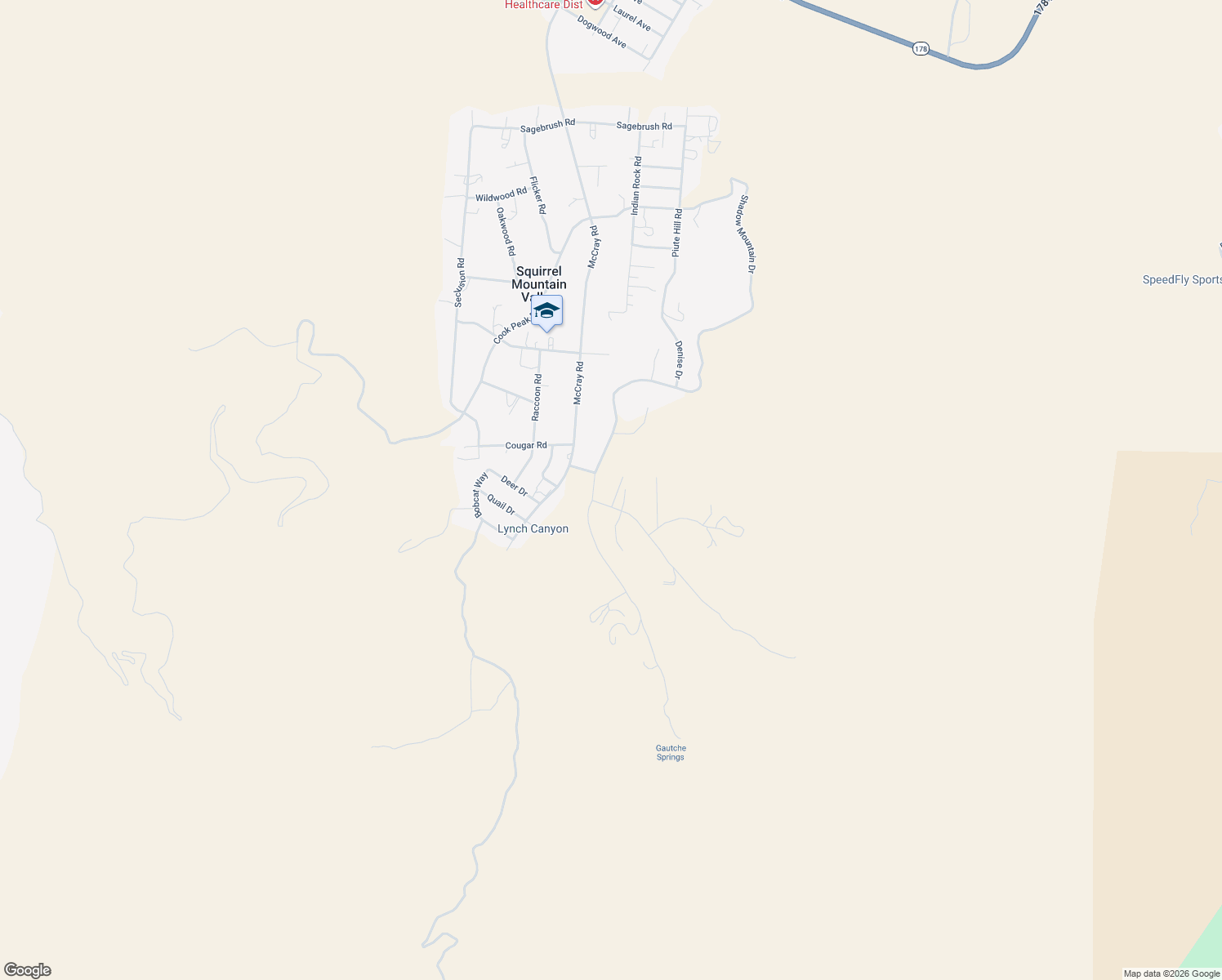 map of restaurants, bars, coffee shops, grocery stores, and more near 6527 Big Springs Road in Lake Isabella