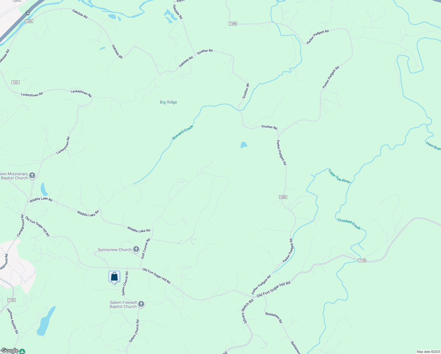 map of restaurants, bars, coffee shops, grocery stores, and more near 1039 Golf Course Road in Old Fort