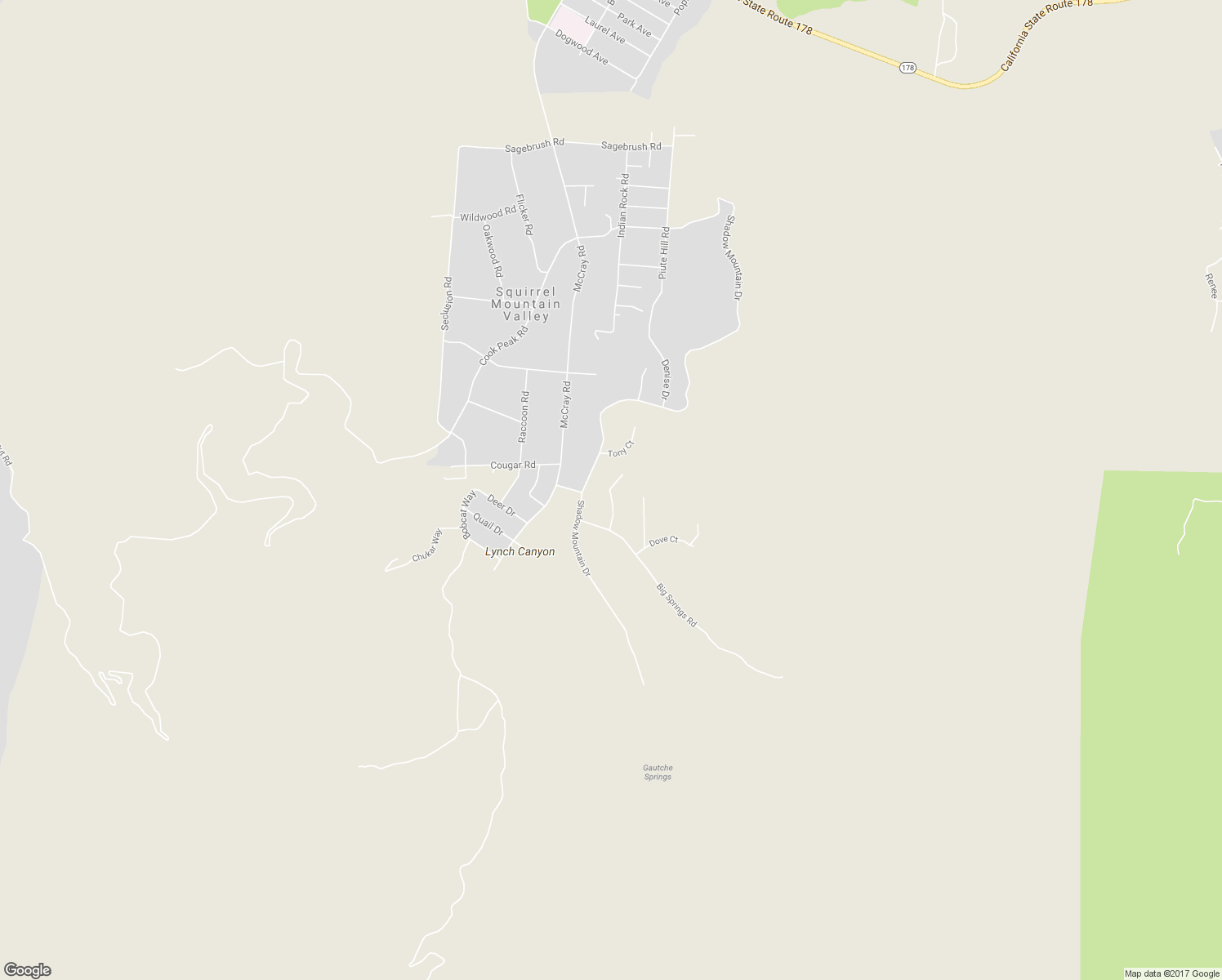 map of restaurants, bars, coffee shops, grocery stores, and more near 6527 Big Springs Road in Lake Isabella