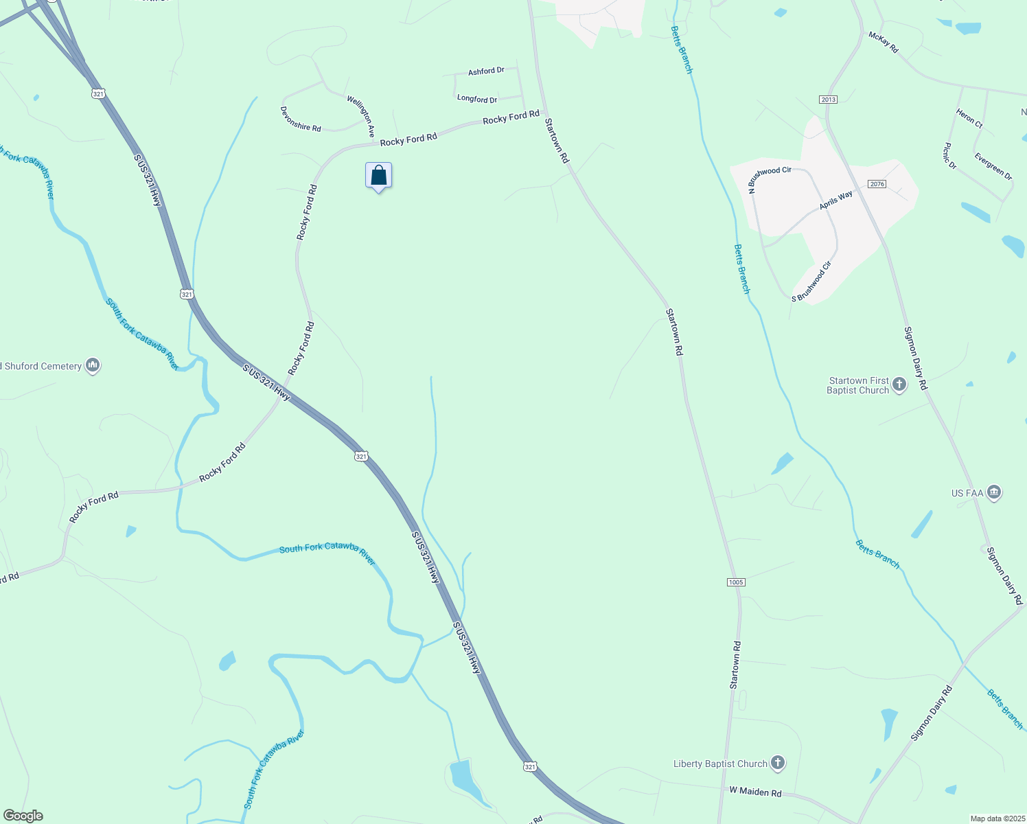 map of restaurants, bars, coffee shops, grocery stores, and more near 4687 Startown Road in Newton