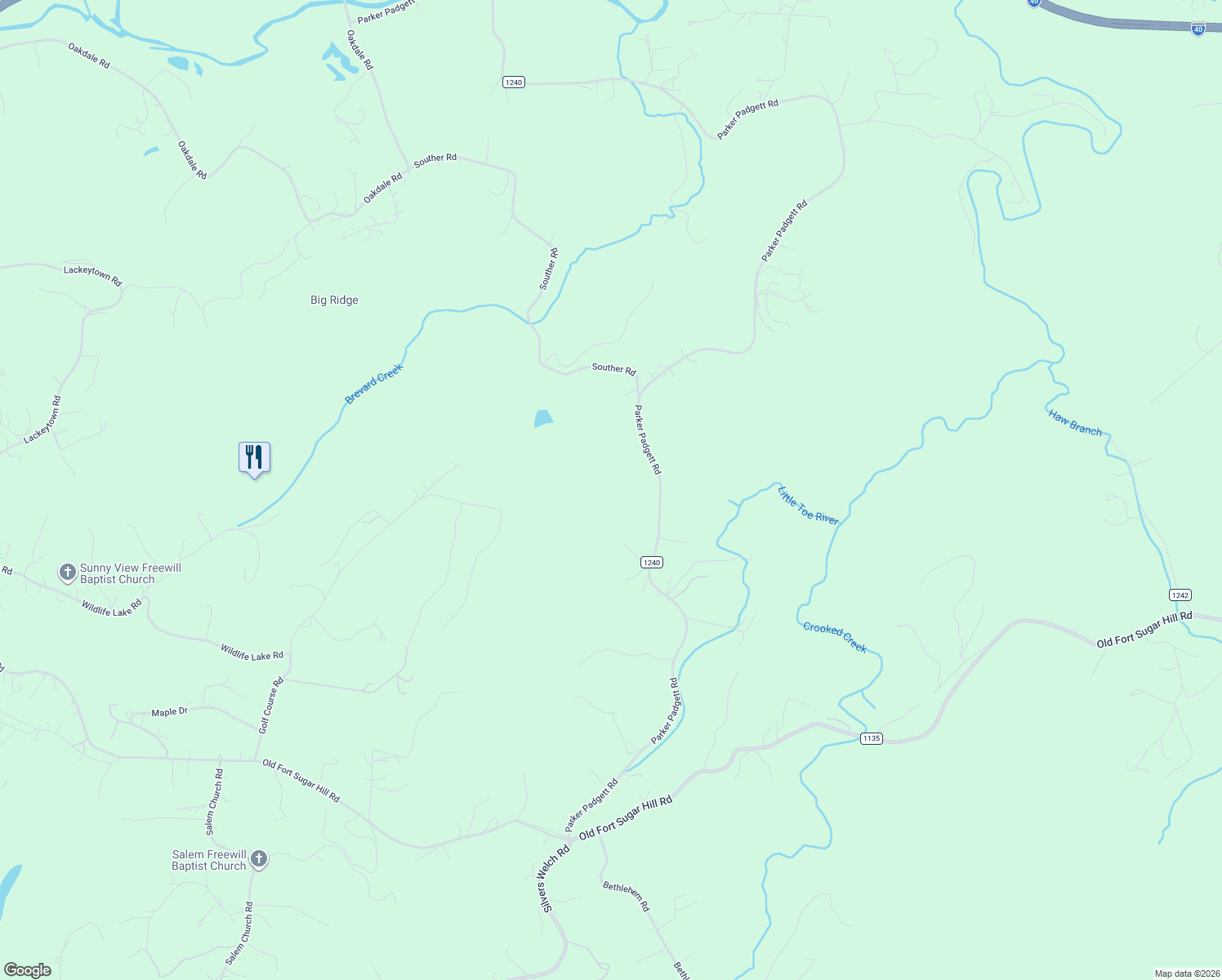 map of restaurants, bars, coffee shops, grocery stores, and more near in Old Fort