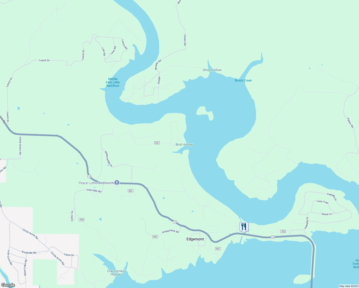 map of restaurants, bars, coffee shops, grocery stores, and more near 400 Lower Ridge Circle in Edgemont