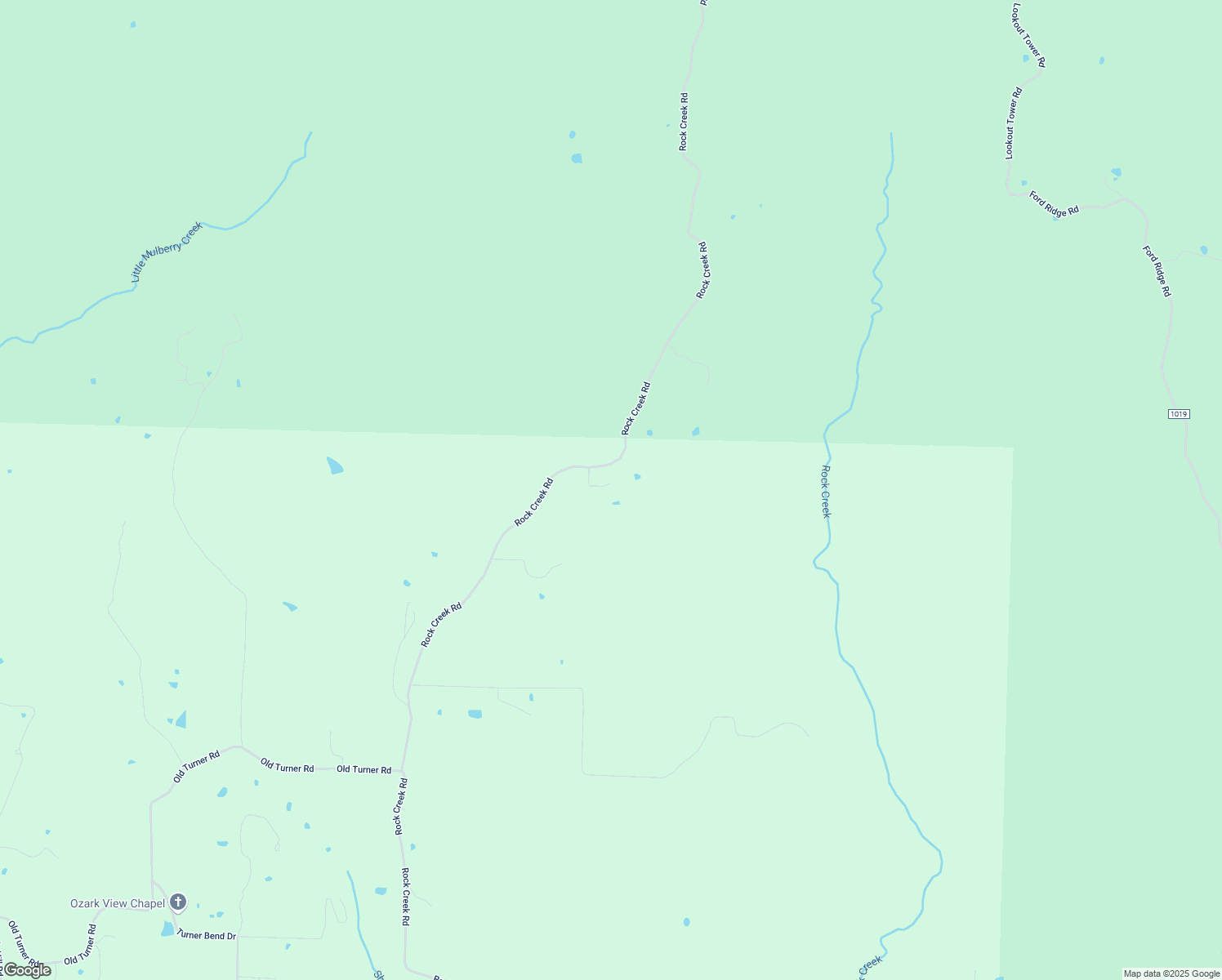map of restaurants, bars, coffee shops, grocery stores, and more near 12936 Rock Creek Road in Mulberry
