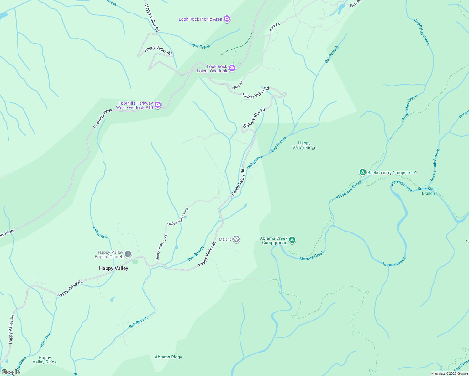 map of restaurants, bars, coffee shops, grocery stores, and more near 6044 Happy Valley Road in Tallassee