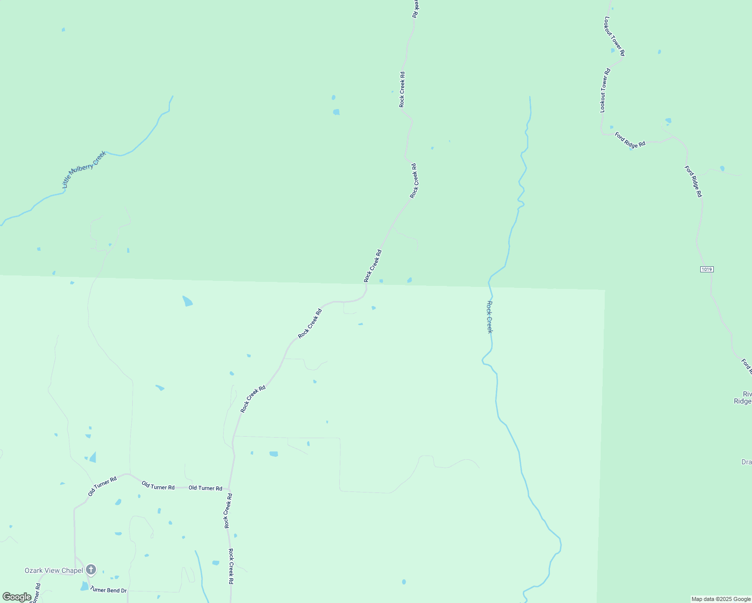 map of restaurants, bars, coffee shops, grocery stores, and more near 12936 Rock Creek Road in Mulberry