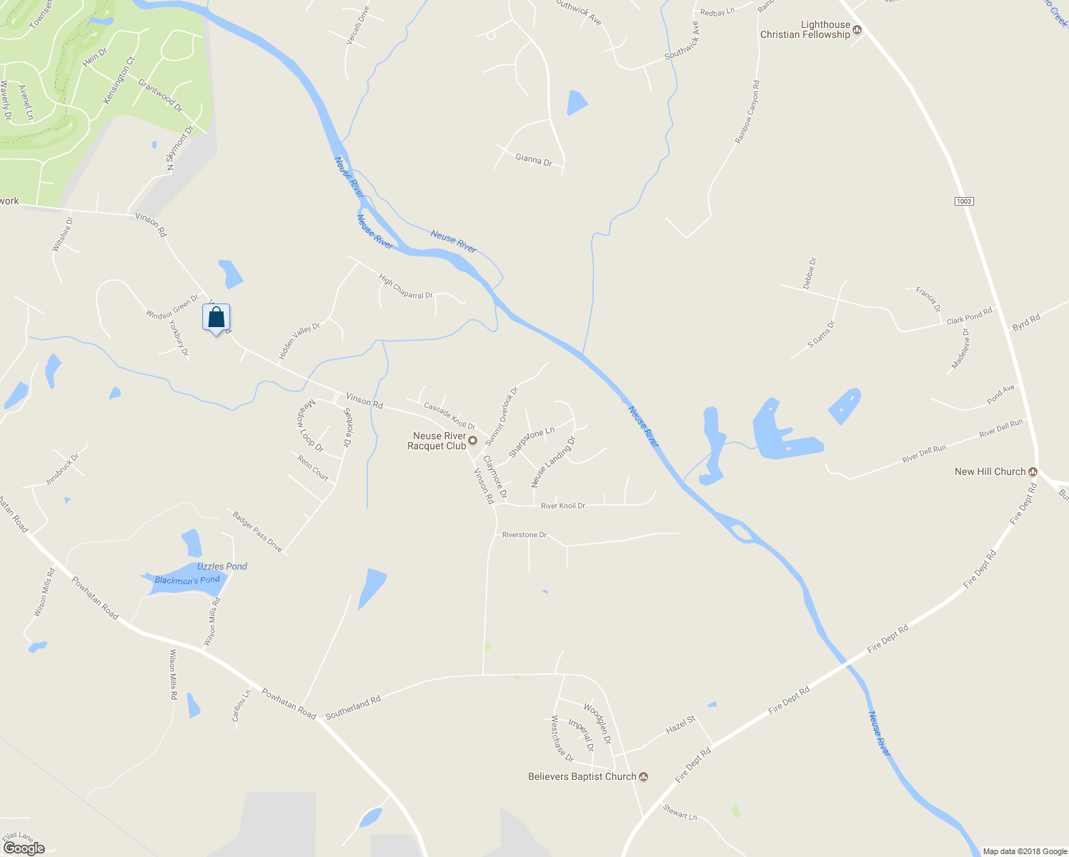 map of restaurants, bars, coffee shops, grocery stores, and more near 10 Summerglow Court in Clayton