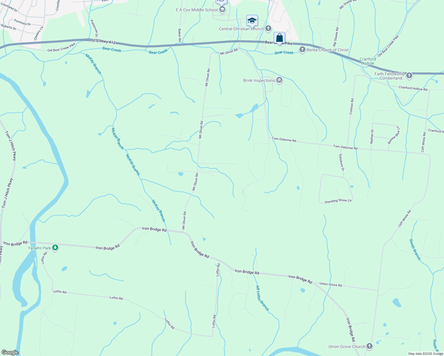 map of restaurants, bars, coffee shops, grocery stores, and more near 869 Mount Olivet Road in Columbia