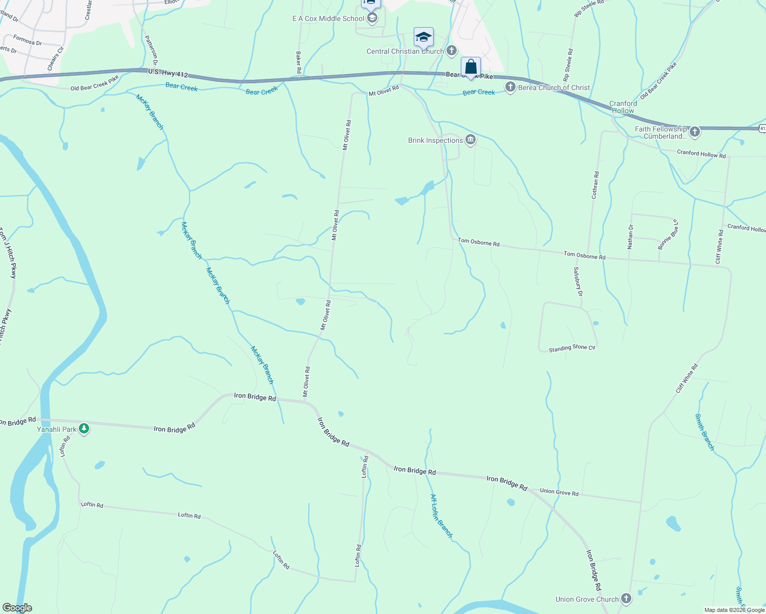 map of restaurants, bars, coffee shops, grocery stores, and more near 869 Mount Olivet Road in Columbia
