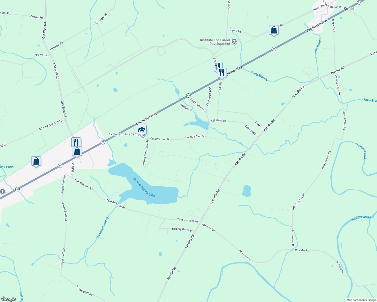 map of restaurants, bars, coffee shops, grocery stores, and more near 120 Ginkgo Dr in McMinnville