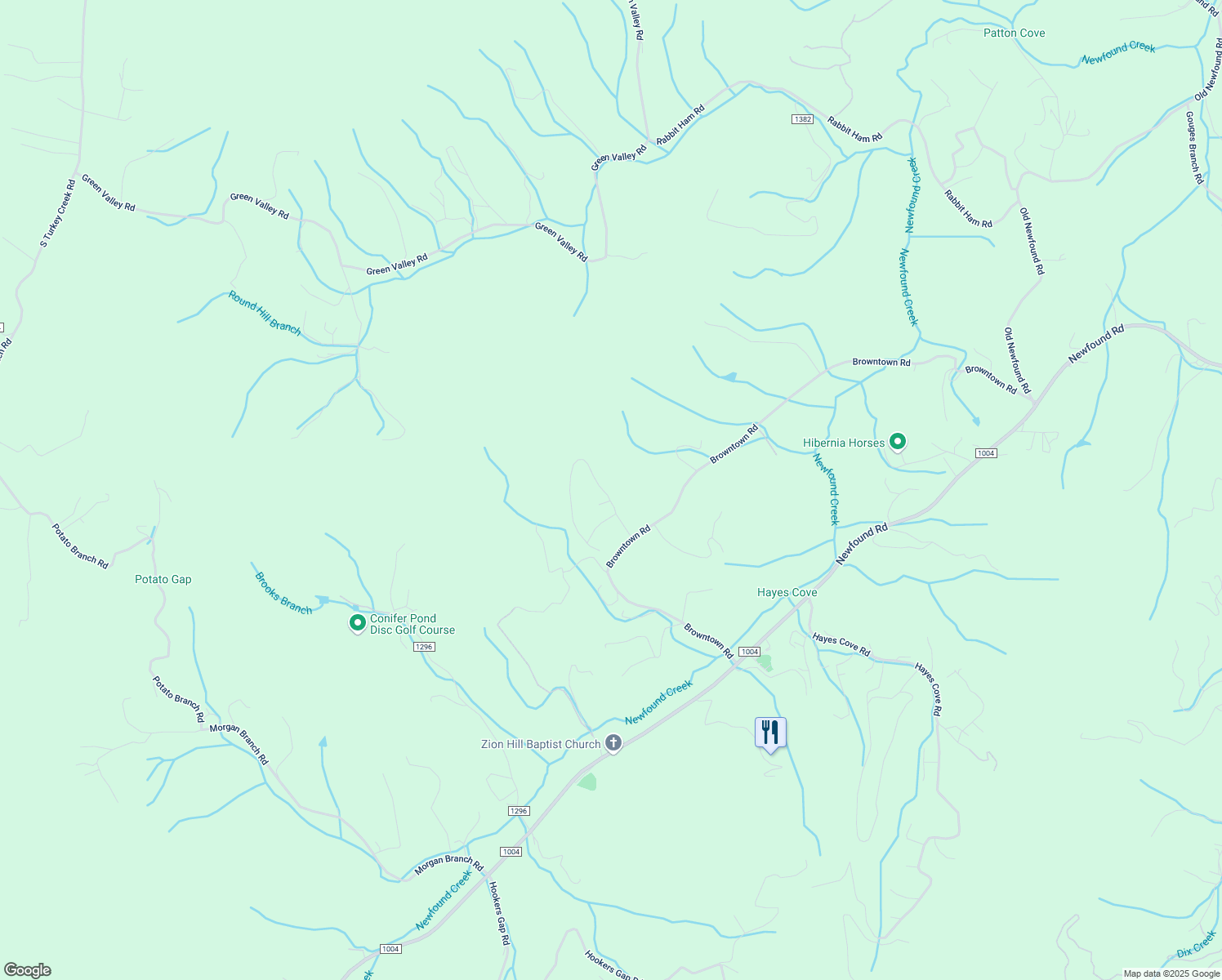 map of restaurants, bars, coffee shops, grocery stores, and more near 21 Browntown Road in Leicester