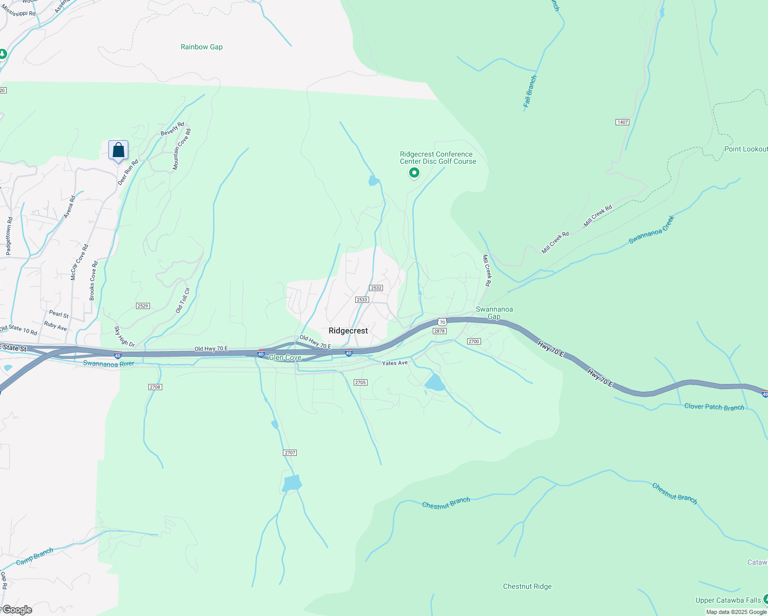 map of restaurants, bars, coffee shops, grocery stores, and more near 44 Tupper Road in Black Mountain