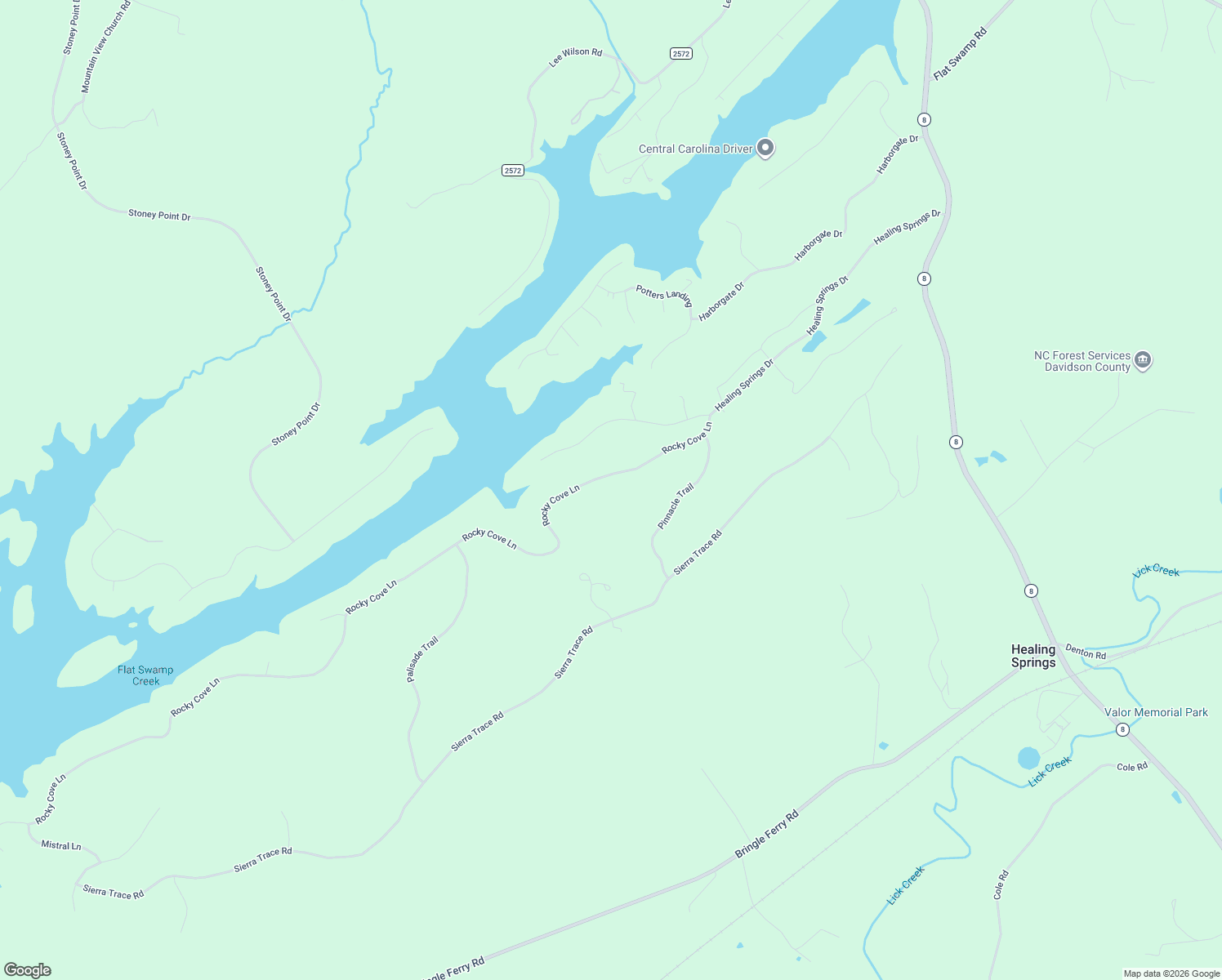 map of restaurants, bars, coffee shops, grocery stores, and more near 477 Rocky Cove Lane in Denton