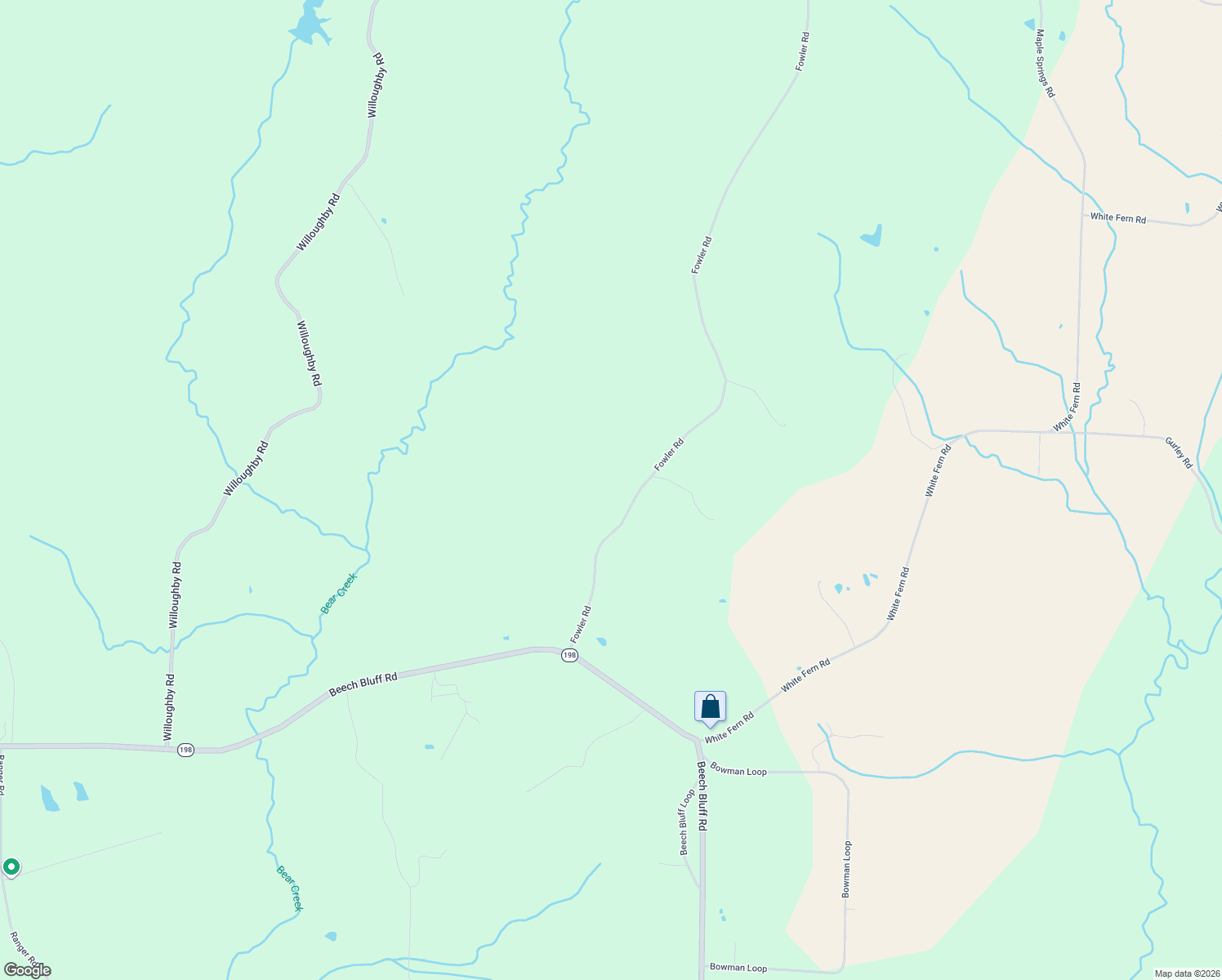 map of restaurants, bars, coffee shops, grocery stores, and more near 111 Fowler Road in Beech Bluff