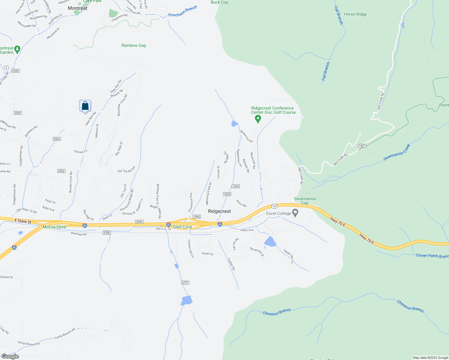 map of restaurants, bars, coffee shops, grocery stores, and more near 27 Locust Street in Rdca