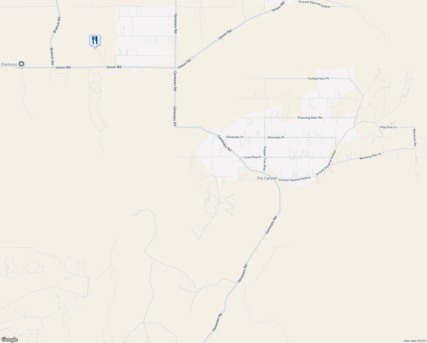 map of restaurants, bars, coffee shops, grocery stores, and more near 1420 Moon Valley Road in Paso Robles