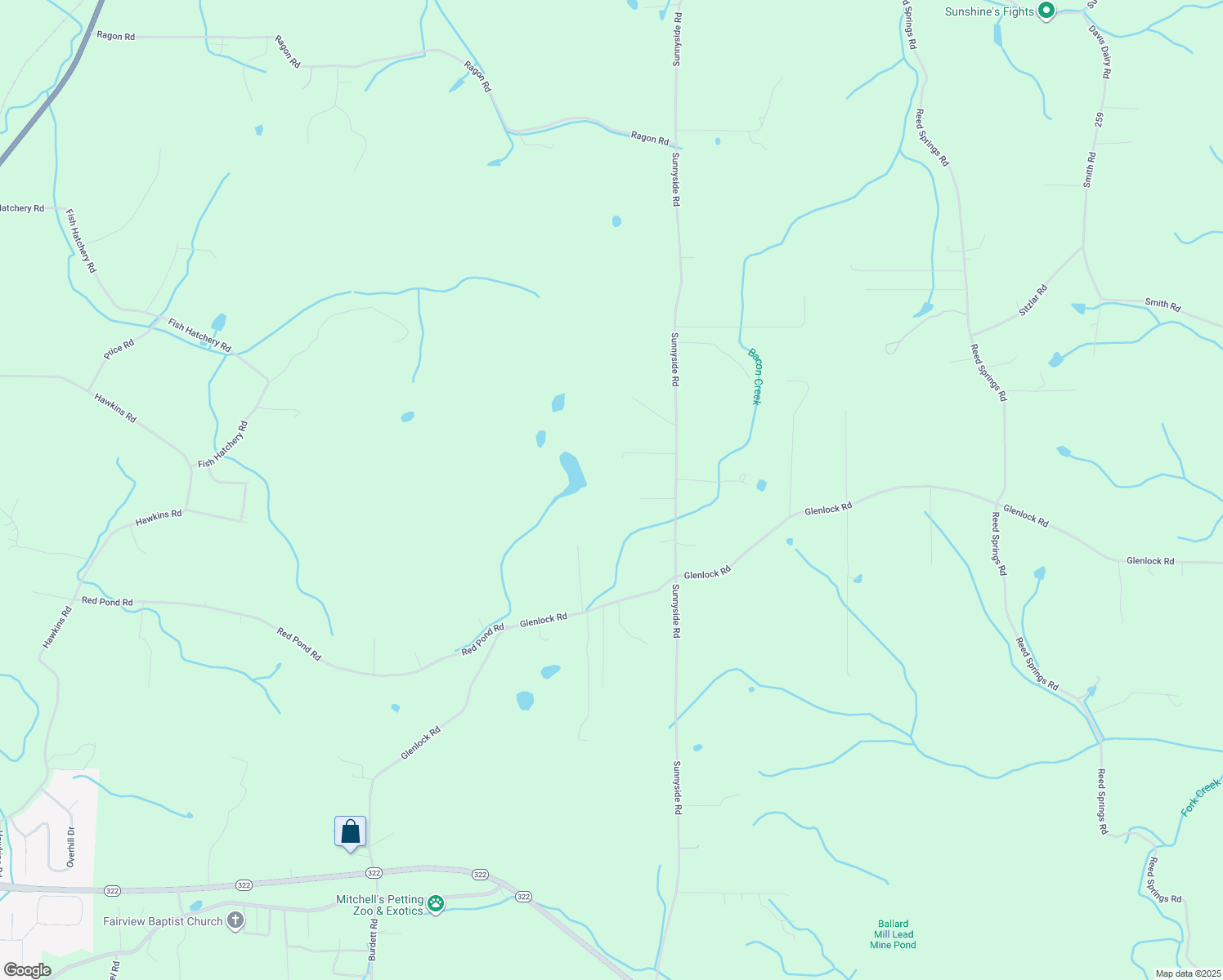 map of restaurants, bars, coffee shops, grocery stores, and more near 407 Sunnyside Road in Sweetwater