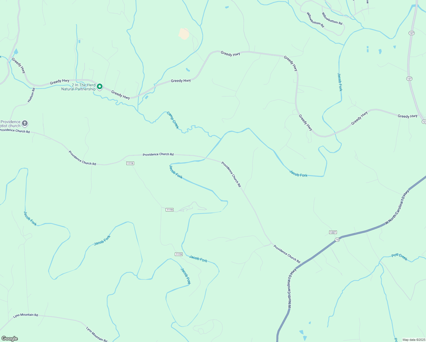 map of restaurants, bars, coffee shops, grocery stores, and more near 6755 Providence Church Road in Vale